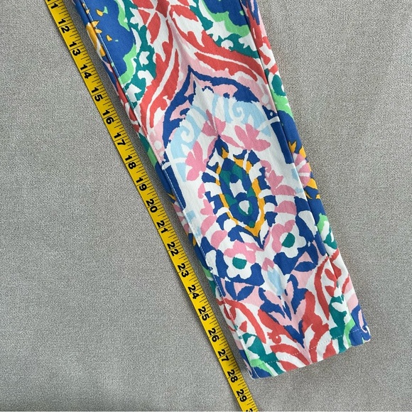 J. McLaughlin Slim Lexi Jeans. Size 0. Oahu print. Multicolor. - Picture 9 of 10